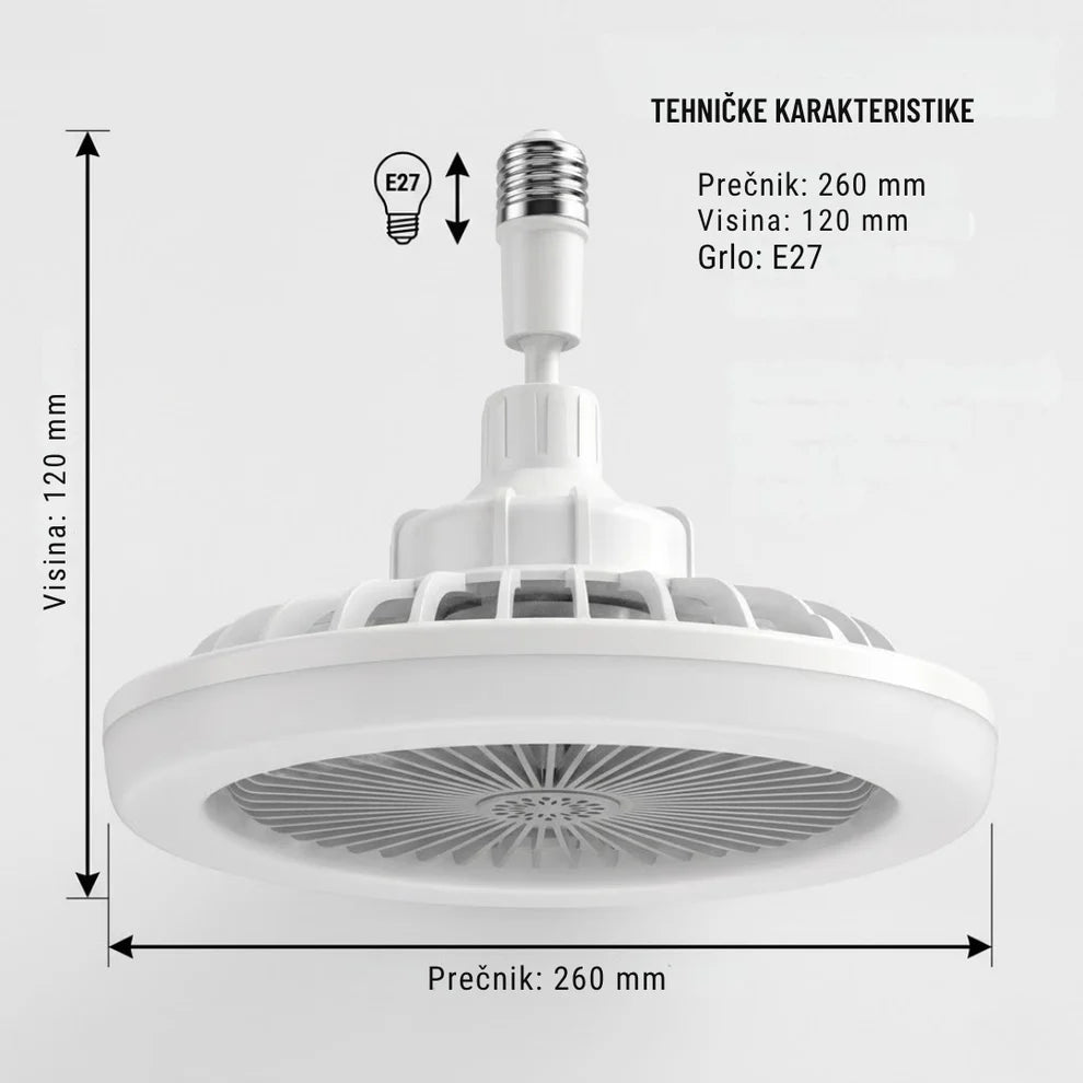 LED Plafonski Ventilator