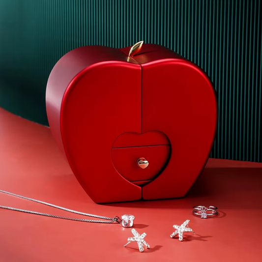 Luksuzna Poklon Kutija sa Večnom Ružom i Ogrlicom | APPLEROSE box