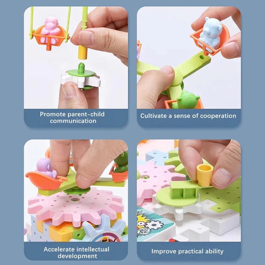 Kreativne Električne Kocke i Zupčanici – 165 Delova