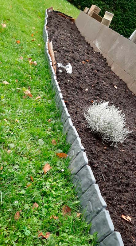 Ograda za Dvorište u Obliku Kamena (10 Kom) | MINIFENCE