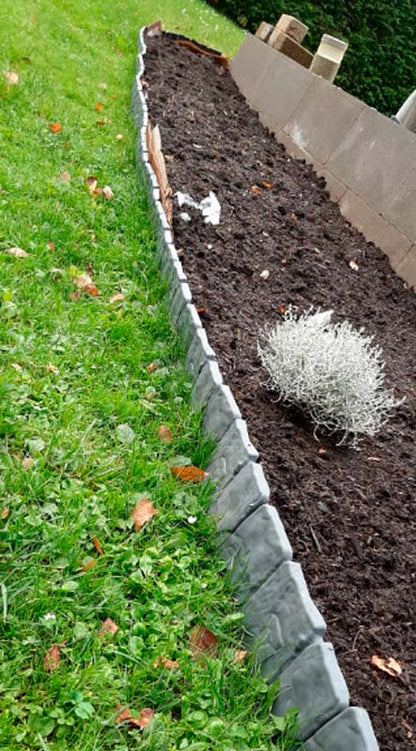 Ograda za Dvorište u Obliku Kamena (10 Kom) | MINIFENCE