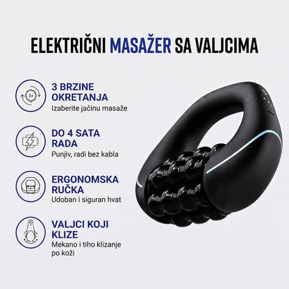 Električni Masažer sa 6 Valjaka za Opuštanje Celog Tela