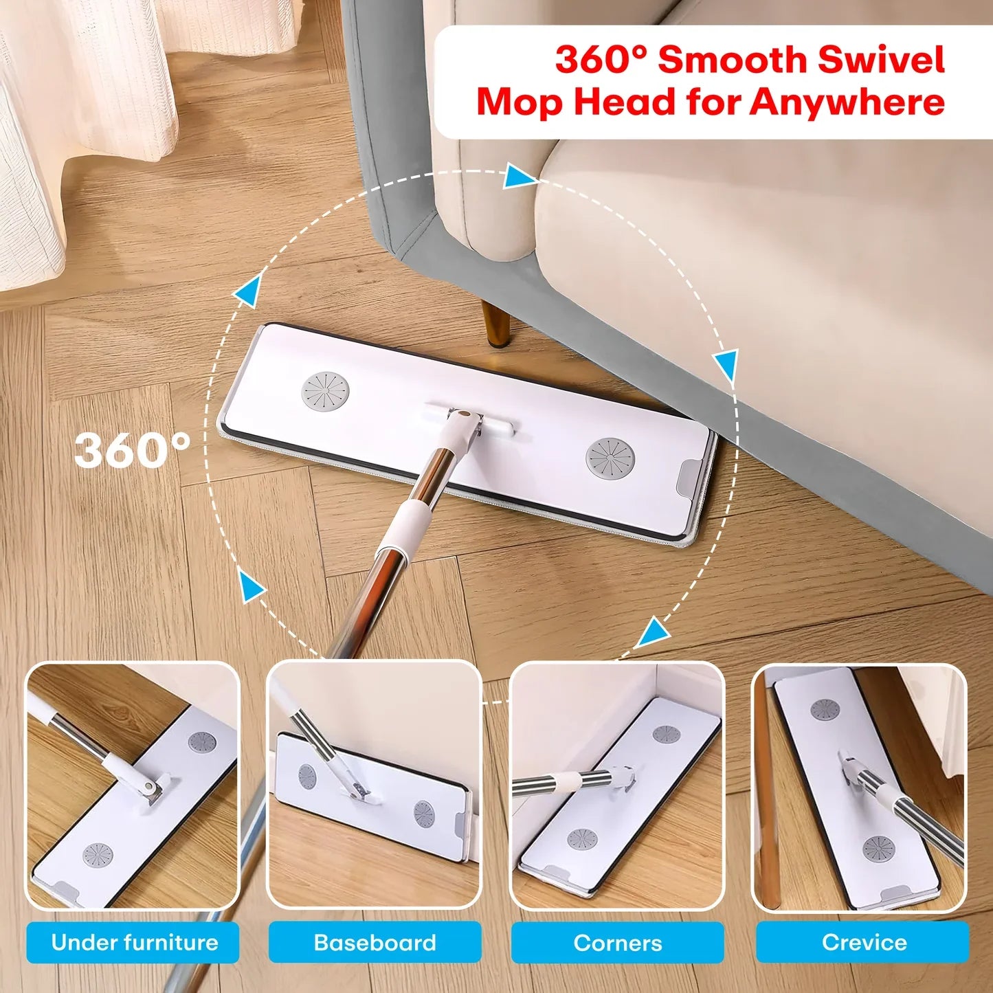 Super Mop za Čišćenje sa Kantom + 2 Krpe