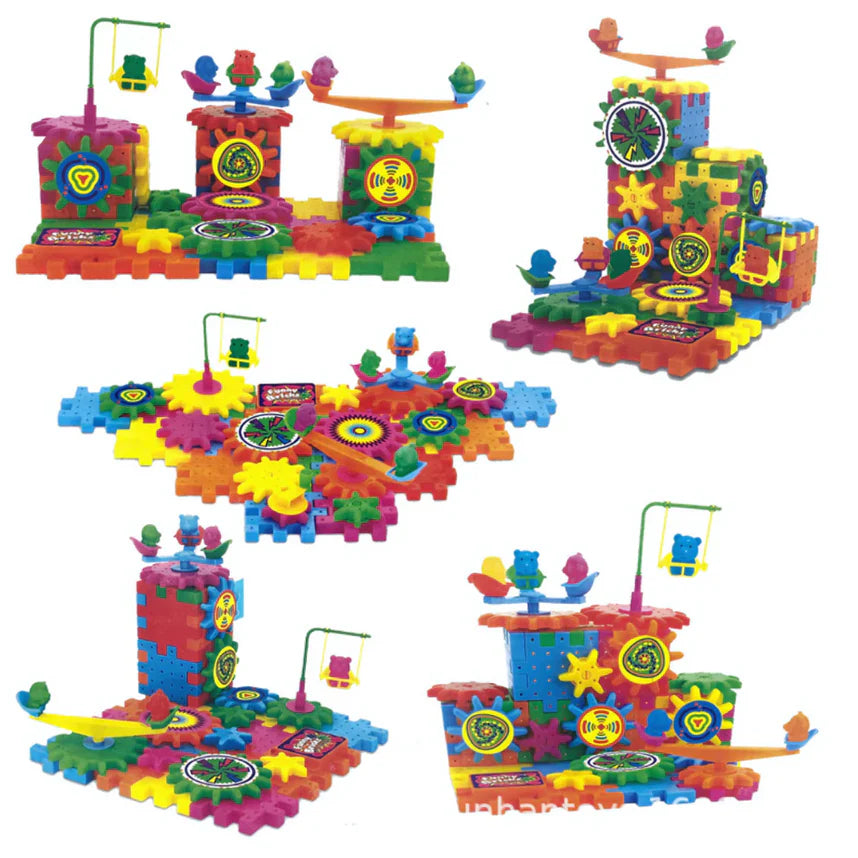 Kreativne Električne Kocke i Zupčanici – 165 Delova