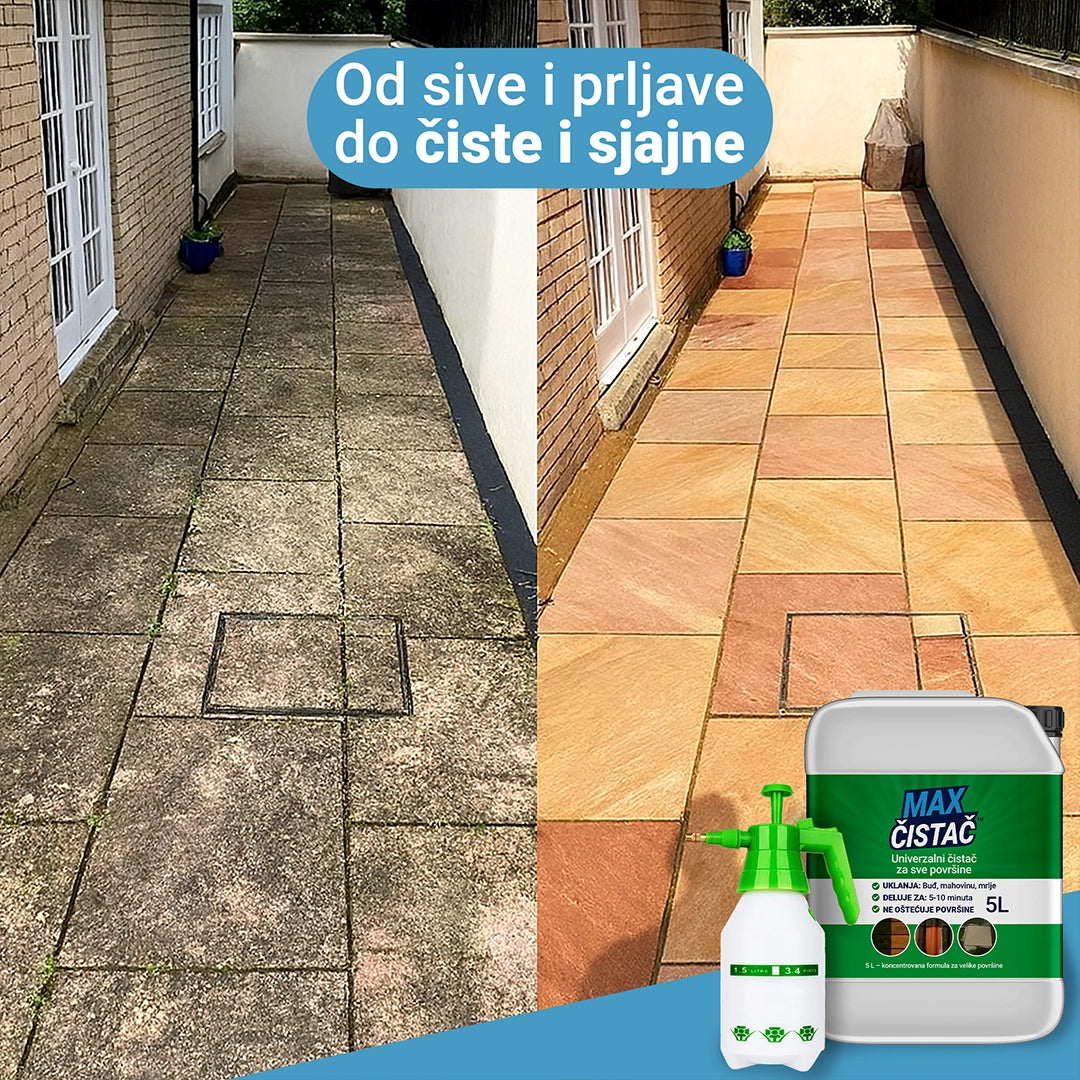 Sredstvo za Čišćenje Crepa i Betona