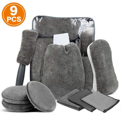 Set Krpa za Pranje i Čišćenje Vozila 9u1