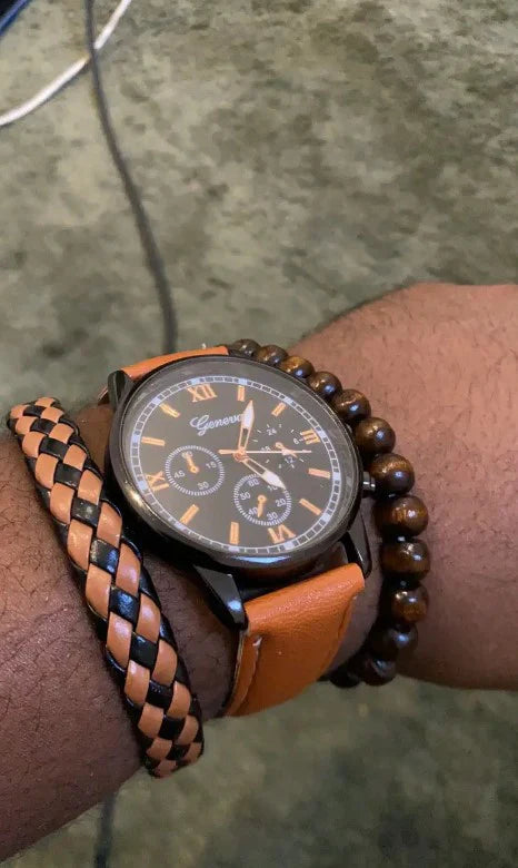 Set Muškog Sata sa 3 Narukvice | WRISTADORN