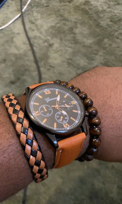 Set Muškog Sata sa 3 Narukvice | WRISTADORN