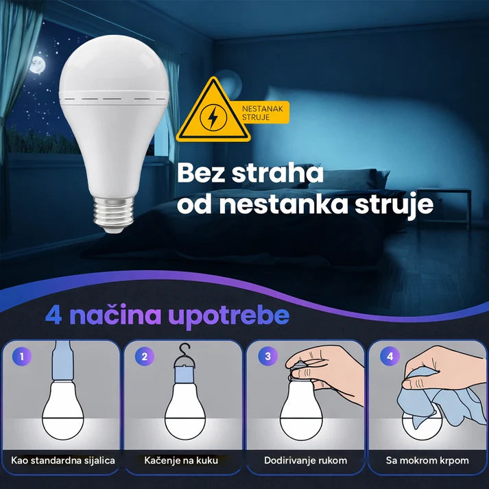 Punjive Sijalice za Vanredne Situacije (4 Komada)