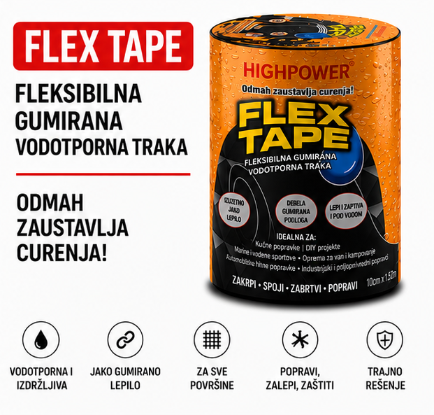 Super Lepljiva Vodootporna Traka
