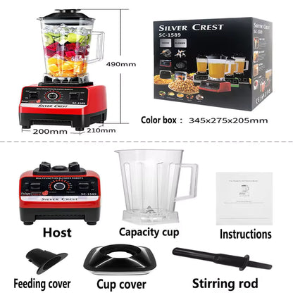 Profesionalni Blender Silver Crest 4500W – 2 Posude