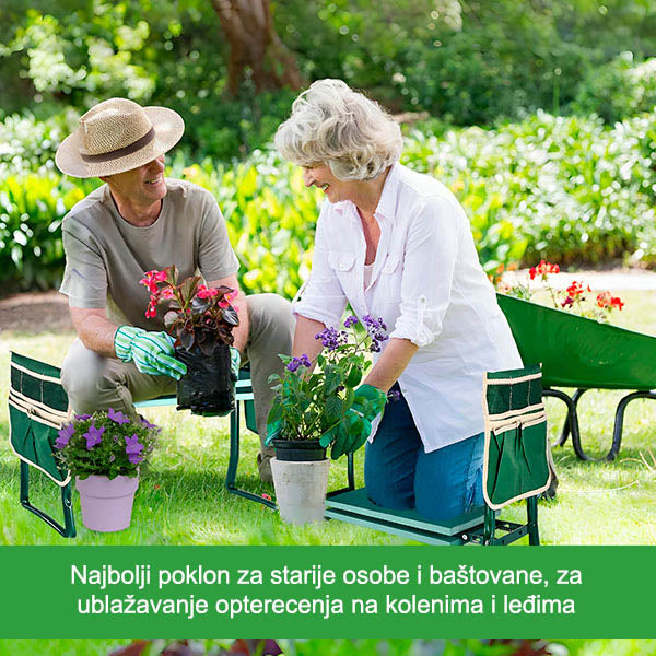 Višenamenska Klupica za Rad u Bašti | KNEEBENCH