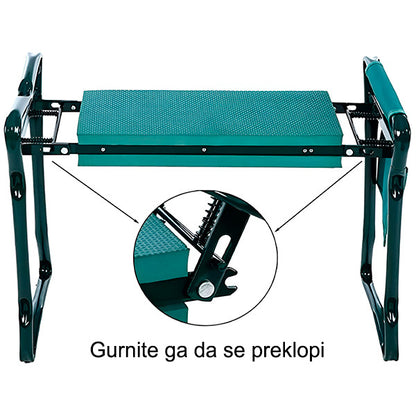 Višenamenska Klupica za Rad u Bašti | KNEEBENCH