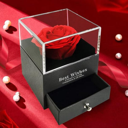 Poklon Kutija Večna Ruža sa Ogrlicom | LOVEBOX