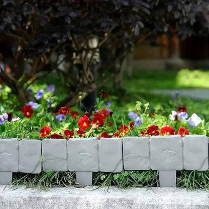 Ograda za Dvorište u Obliku Kamena (10 Kom) | MINIFENCE