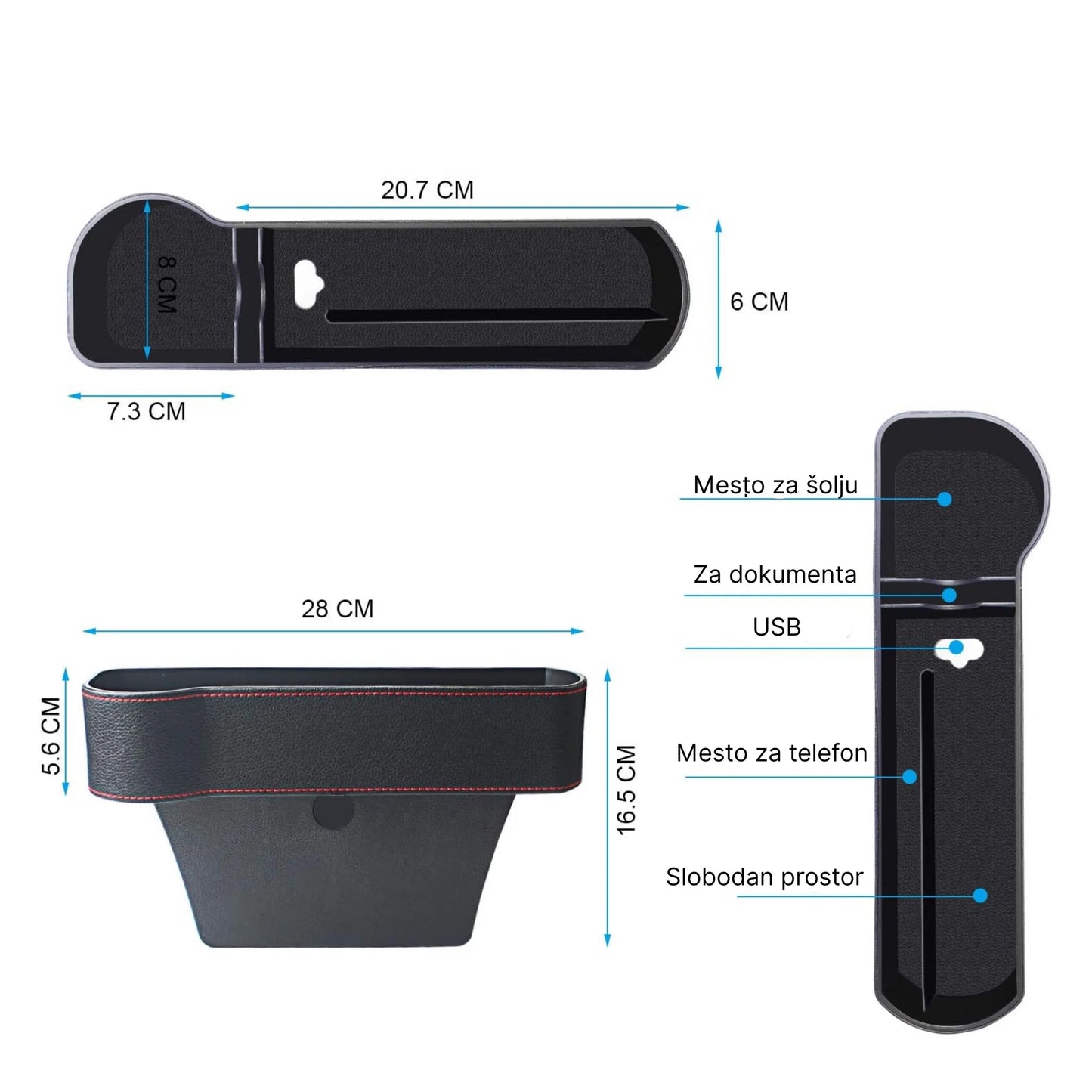 Organizer Između Auto Sedišta 1+1 GRATIS!