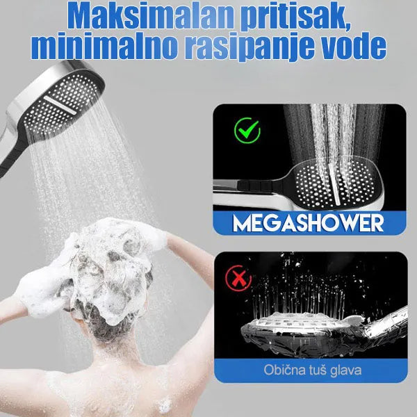 3u1 Tuš Glava sa Jakim Pritiskom | MEGASHOWER
