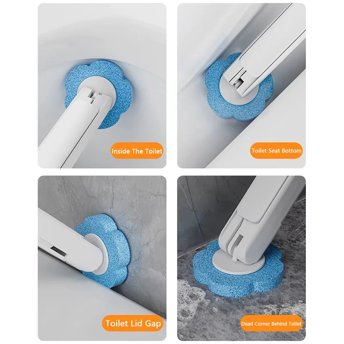 Set za Čišćenje WC Šolje sa Sunđerima (8 Komada)