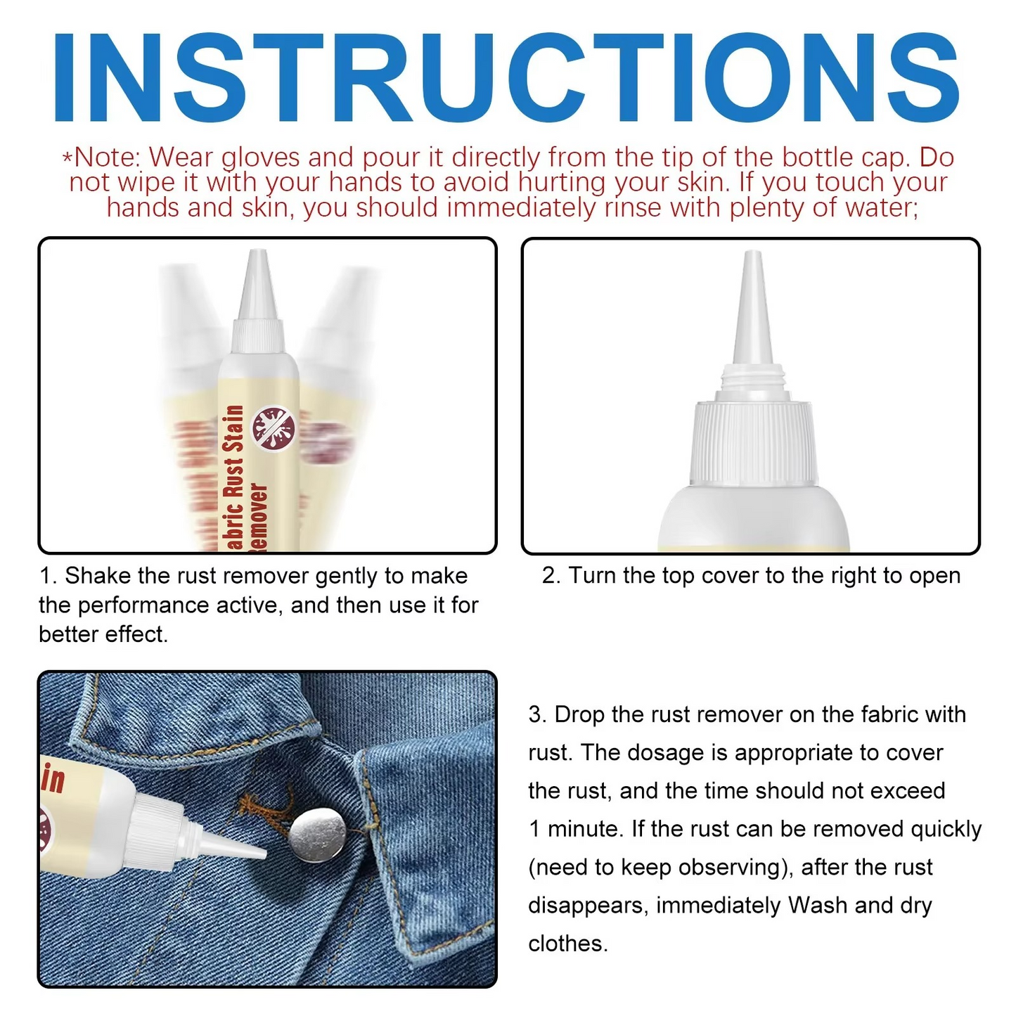 Sredstvo za Uklanjanje Mrlja od Rđe sa Tkanine