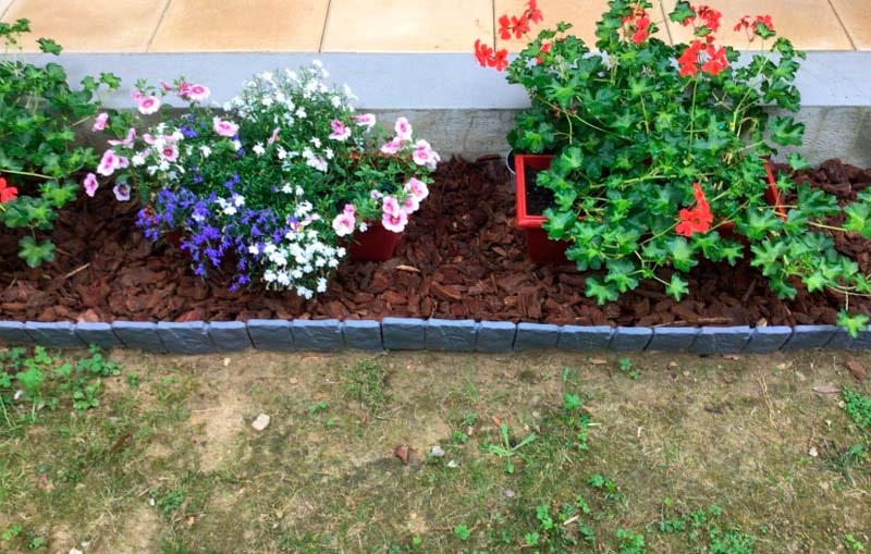 Ograda za Dvorište u Obliku Kamena (10 Kom) | MINIFENCE