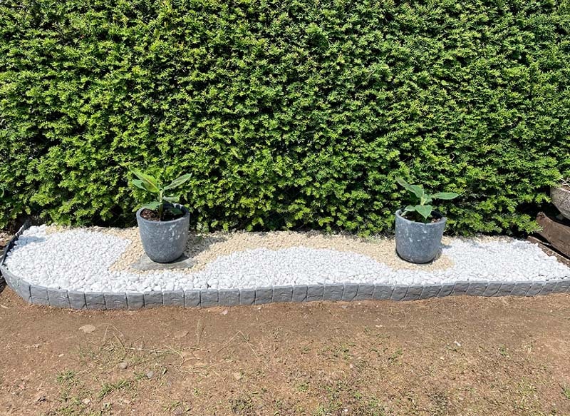 Ograda za Dvorište u Obliku Kamena (10 Kom) | MINIFENCE