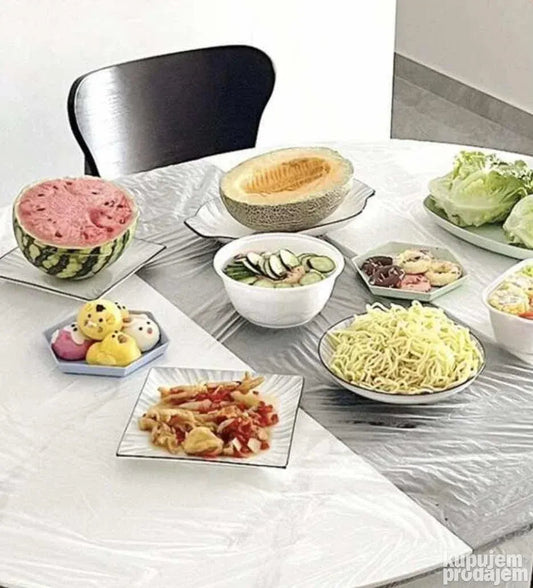 Jednokratni Stoljnjaci Zaštitne Folije za Sto 180cm (10 Komada)