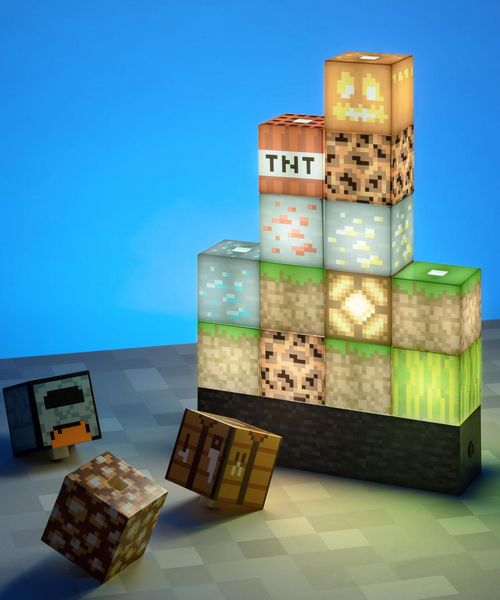 Minecraft USB LED Lampa sa Svetlećim Kockicama