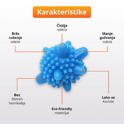 Kuglice za Pranje i Sušenje Veša – Bez Gužvanja (12 Kom)