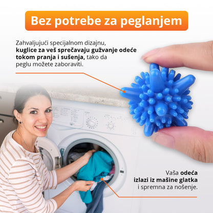 Kuglice za Pranje i Sušenje Veša – Bez Gužvanja (12 Kom)
