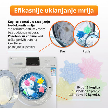 Kuglice za Pranje i Sušenje Veša – Bez Gužvanja (12 Kom)